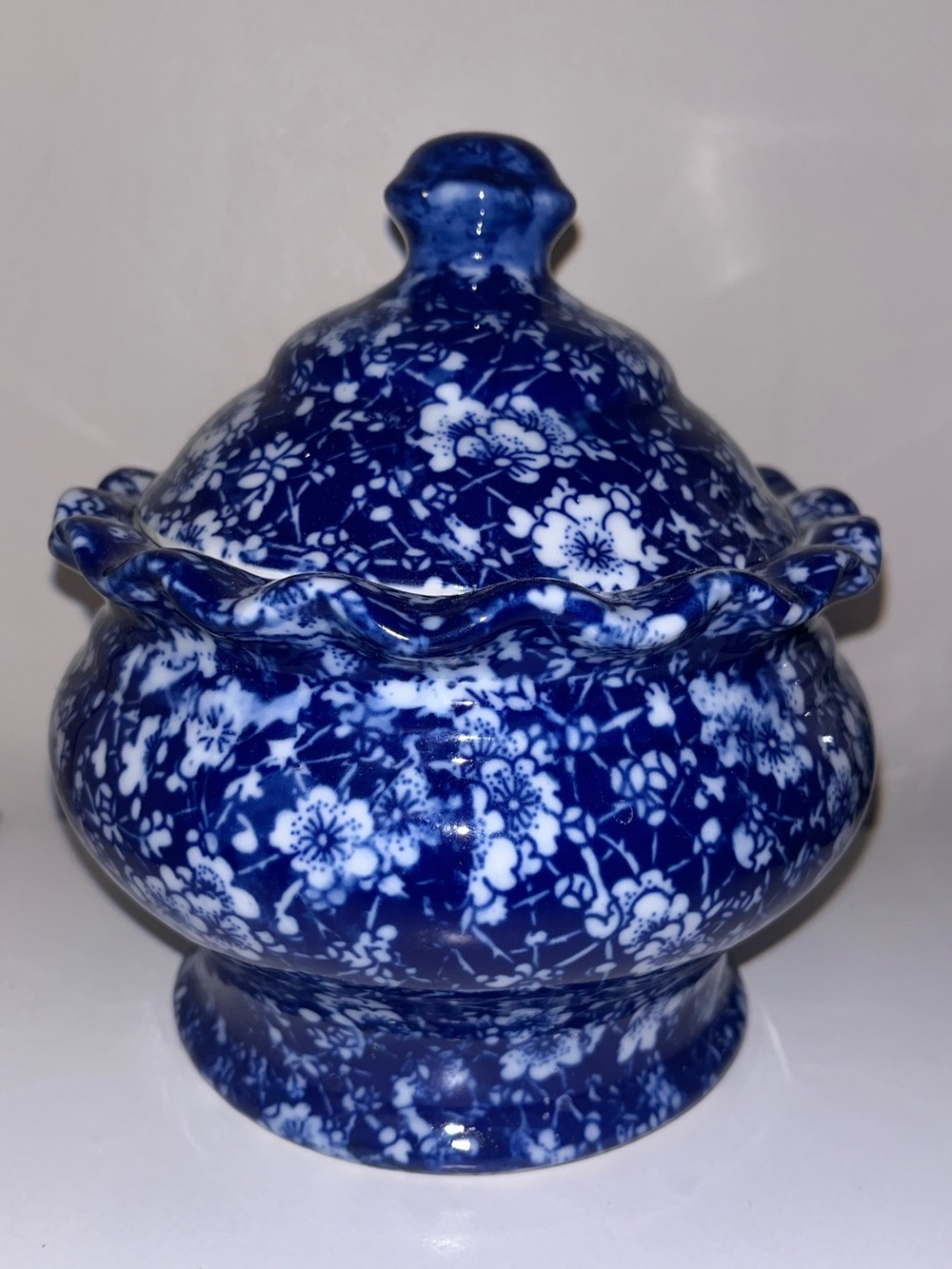 Vintage Royal Crownford ironstone sugar bowl or lidded jam pot